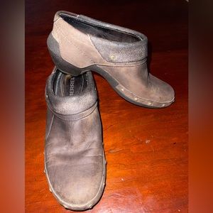 Merrell leather mules clogs